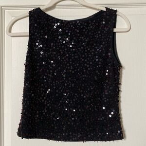 Vintage Linda Allard X Ellen Tracy Beaded Wool Tank Size 2P